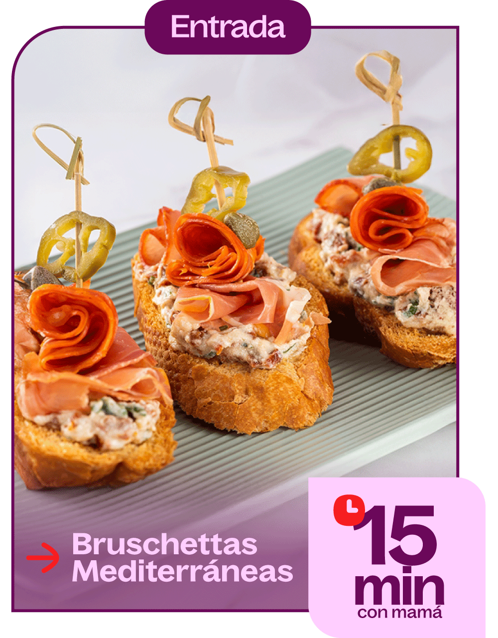 Bruschettas mediterraneas